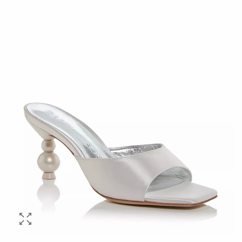 Sophia Webster White Satin Wedding Sandals $495 Retail